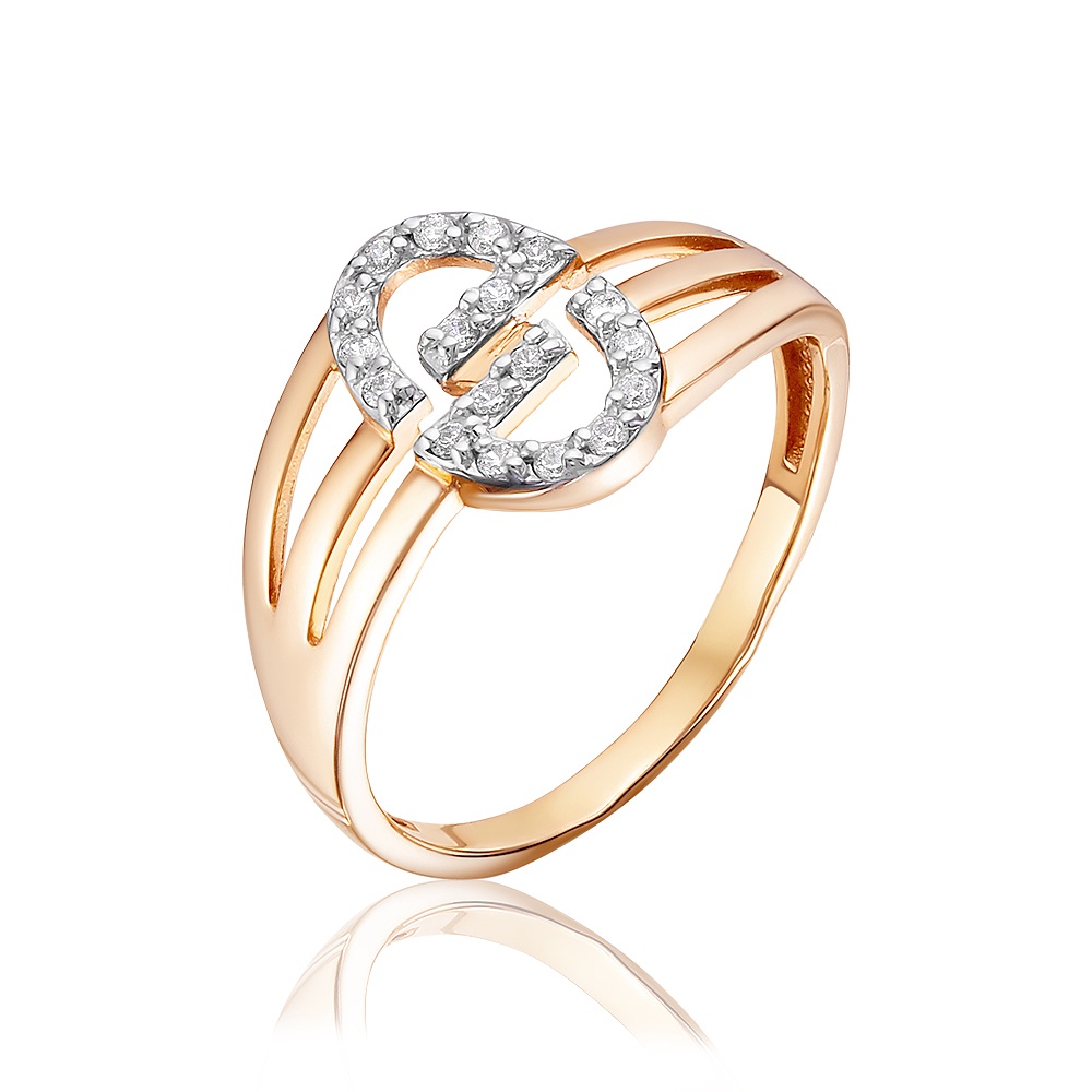 

Кольцо из золота р.  585Gold 301012199, фианит, 301012199