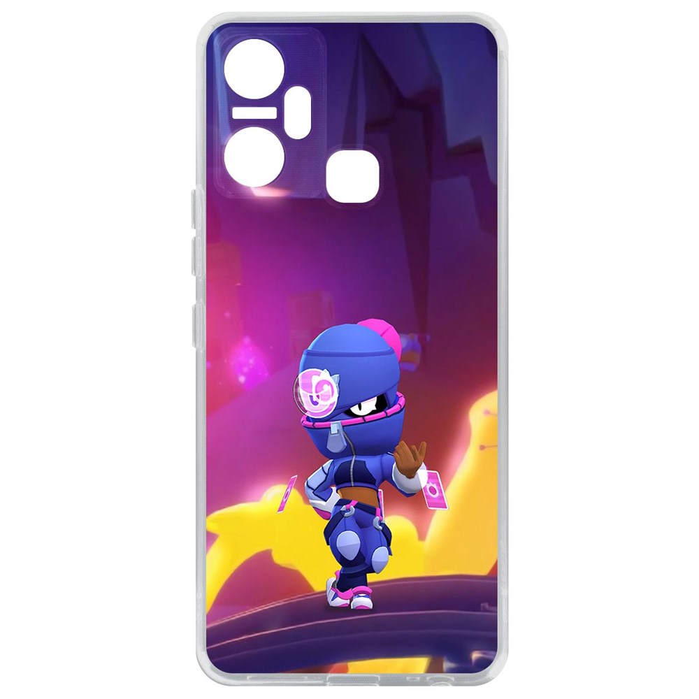 

Чехол-накладка Кейс Brawl Stars-Ниндзя Тара для Infinix Smart 6 Plus, Прозрачный