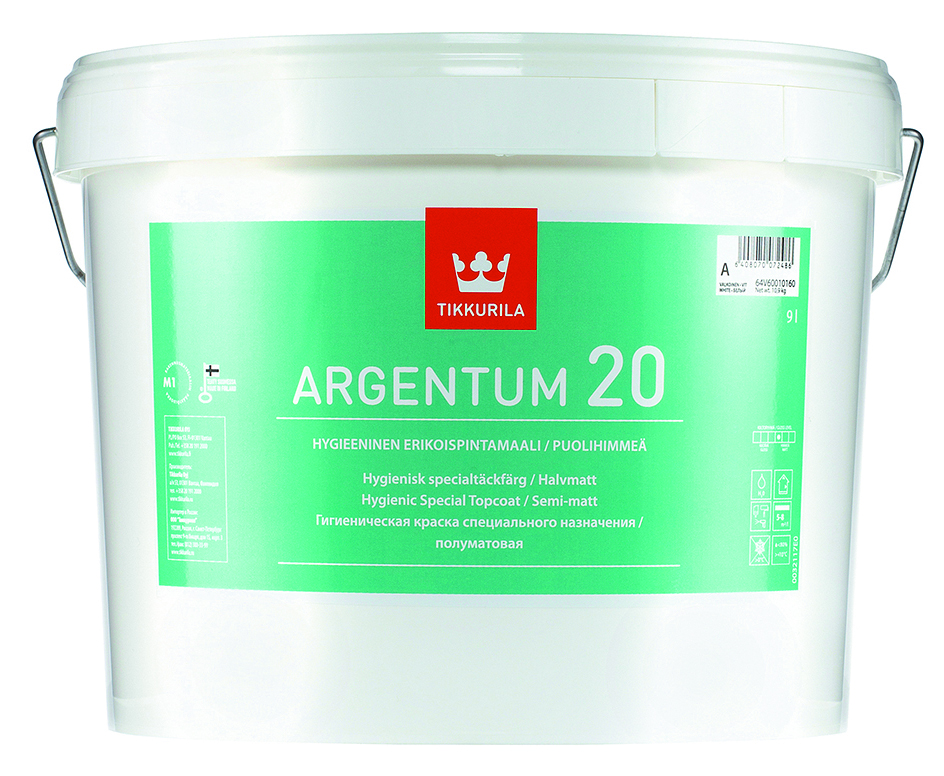 фото Краска tikkurila argentum 20, база a, 9 л