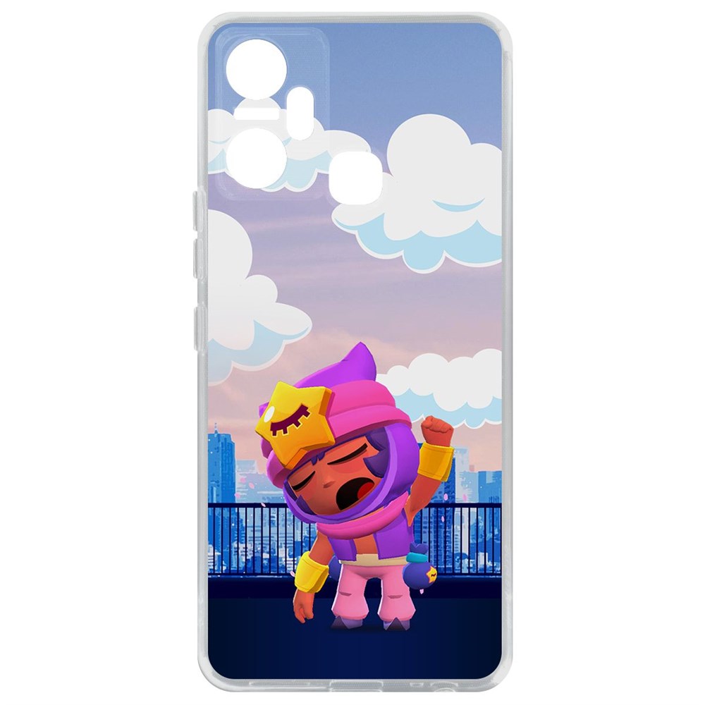Чехол-накладка Кейс Brawl Stars-Сэнди для Infinix Smart 6 Plus