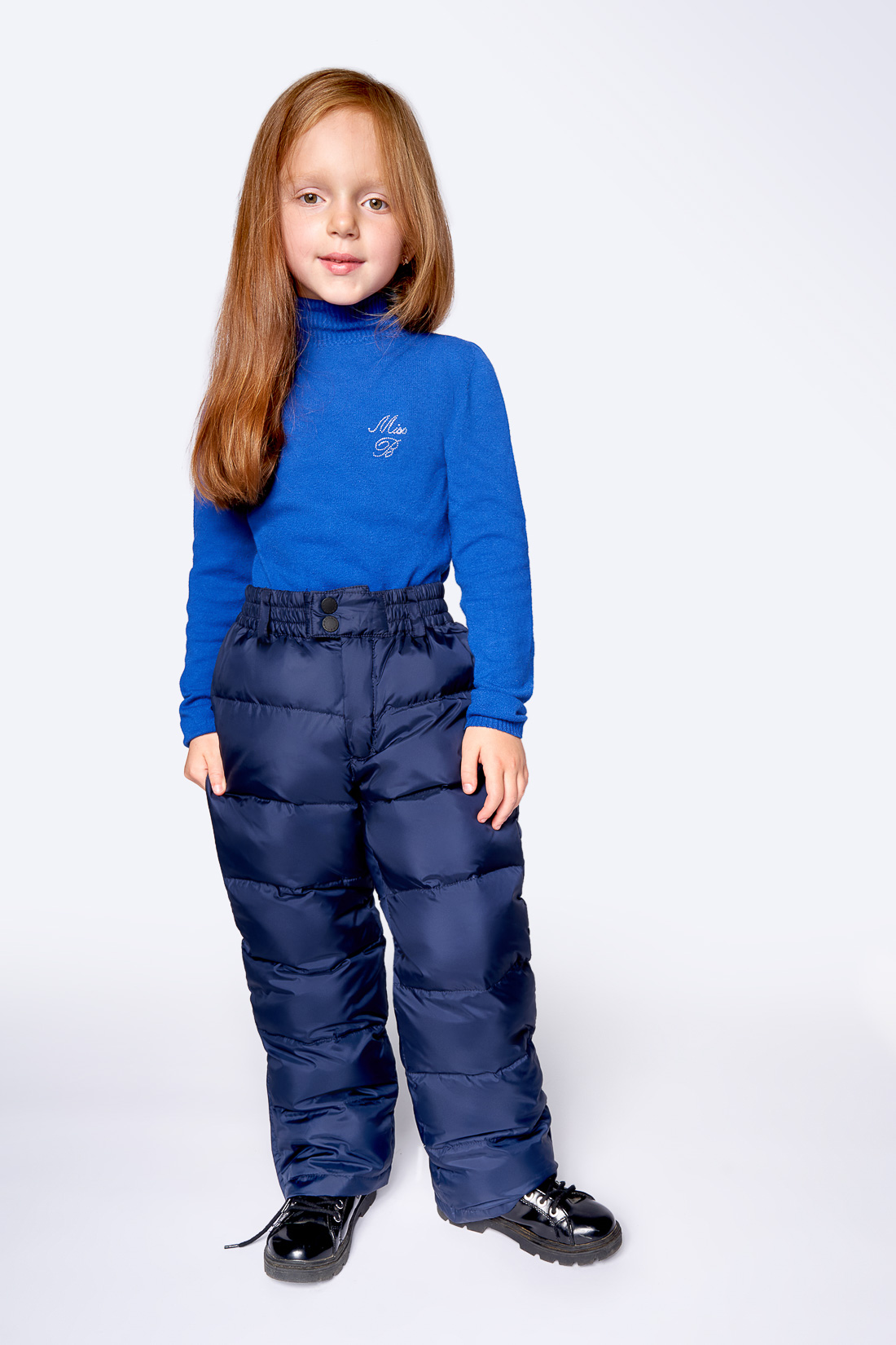 Утеплённые брюки для девочки Baon BK299506 цв. синий р.110  - купить