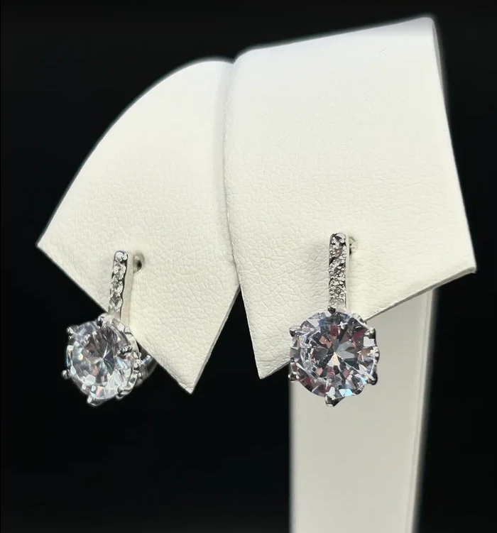 

Серьги из серебра Argentum Z2-10981, фианит, Z2-10981