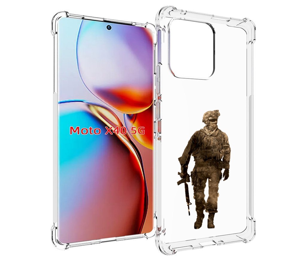 

Чехол MyPads call-of-duty мужской для Motorola Moto X40, Прозрачный, Tocco
