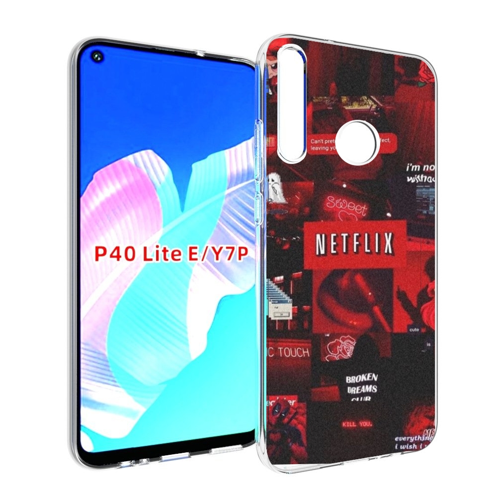 

Чехол бампер MyPads Красные-проекты для Huawei P40 Lite E, Прозрачный, Tocco