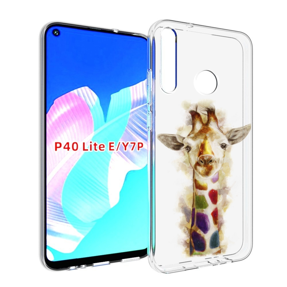 

Чехол бампер MyPads Красочный жираф для Huawei P40 Lite E, Прозрачный, Tocco