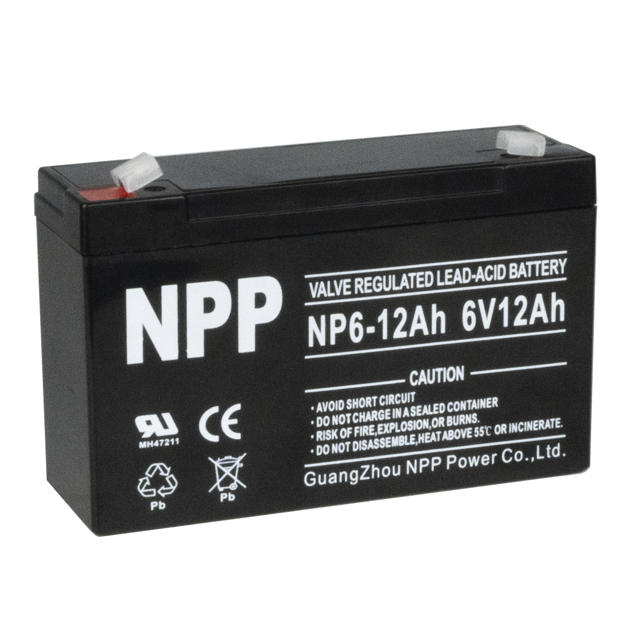 Аккумулятор для ибп NPP 6v 12Ah F1/T1 NP6-12Ah