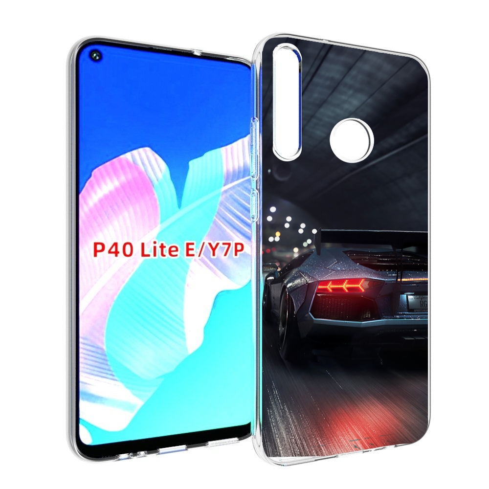 

Чехол бампер MyPads Ламба мужской для Huawei P40 Lite E, Прозрачный, Tocco