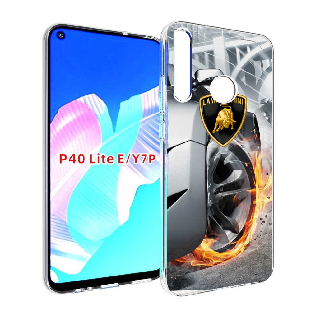 

Чехол бампер MyPads Ламборгини мужской для Huawei P40 Lite E, Прозрачный, Tocco