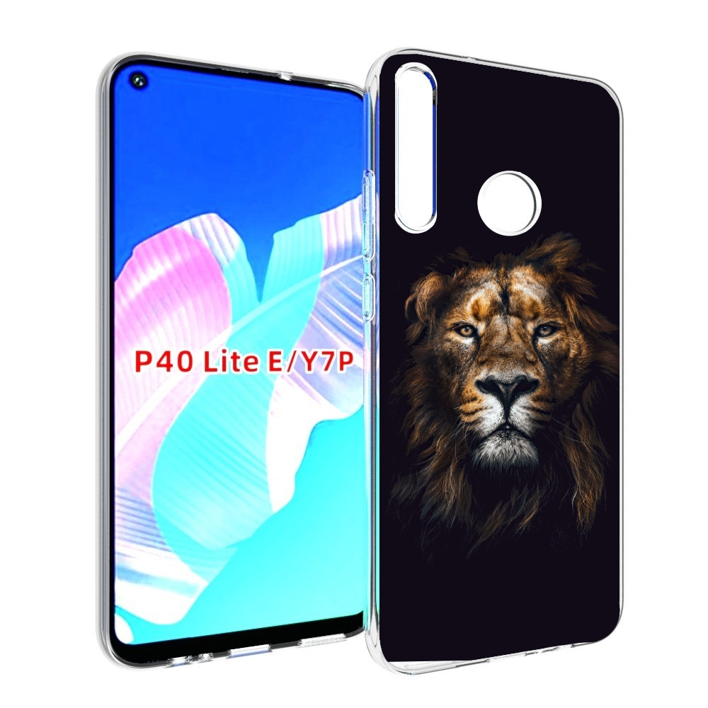 

Чехол бампер MyPads Лев-в-тени мужской для Huawei P40 Lite E, Прозрачный, Tocco