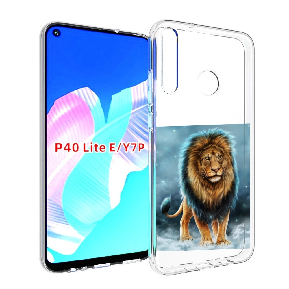 

Чехол бампер MyPads Лев-в-тумане для Huawei P40 Lite E, Прозрачный, Tocco
