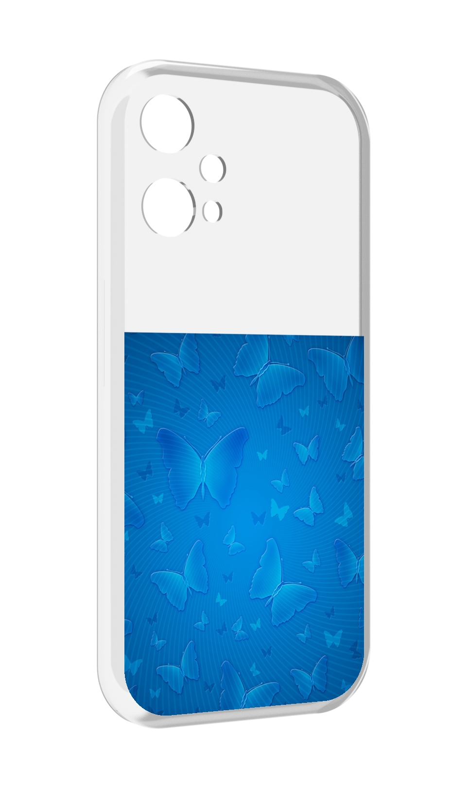 

Чехол MyPads голубые-бабочки для OnePlus Nord CE 2 Lite 5G, Прозрачный, Tocco