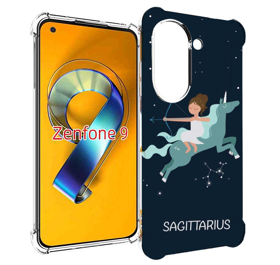 

Чехол MyPads знак зодиака стрелец 5 для Asus Zenfone 9 (AI2202), Прозрачный, Tocco