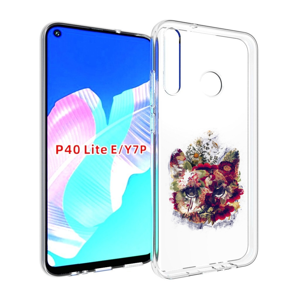 

Чехол бампер MyPads Лиса в цветах-2 для Huawei P40 Lite E, Прозрачный, Tocco
