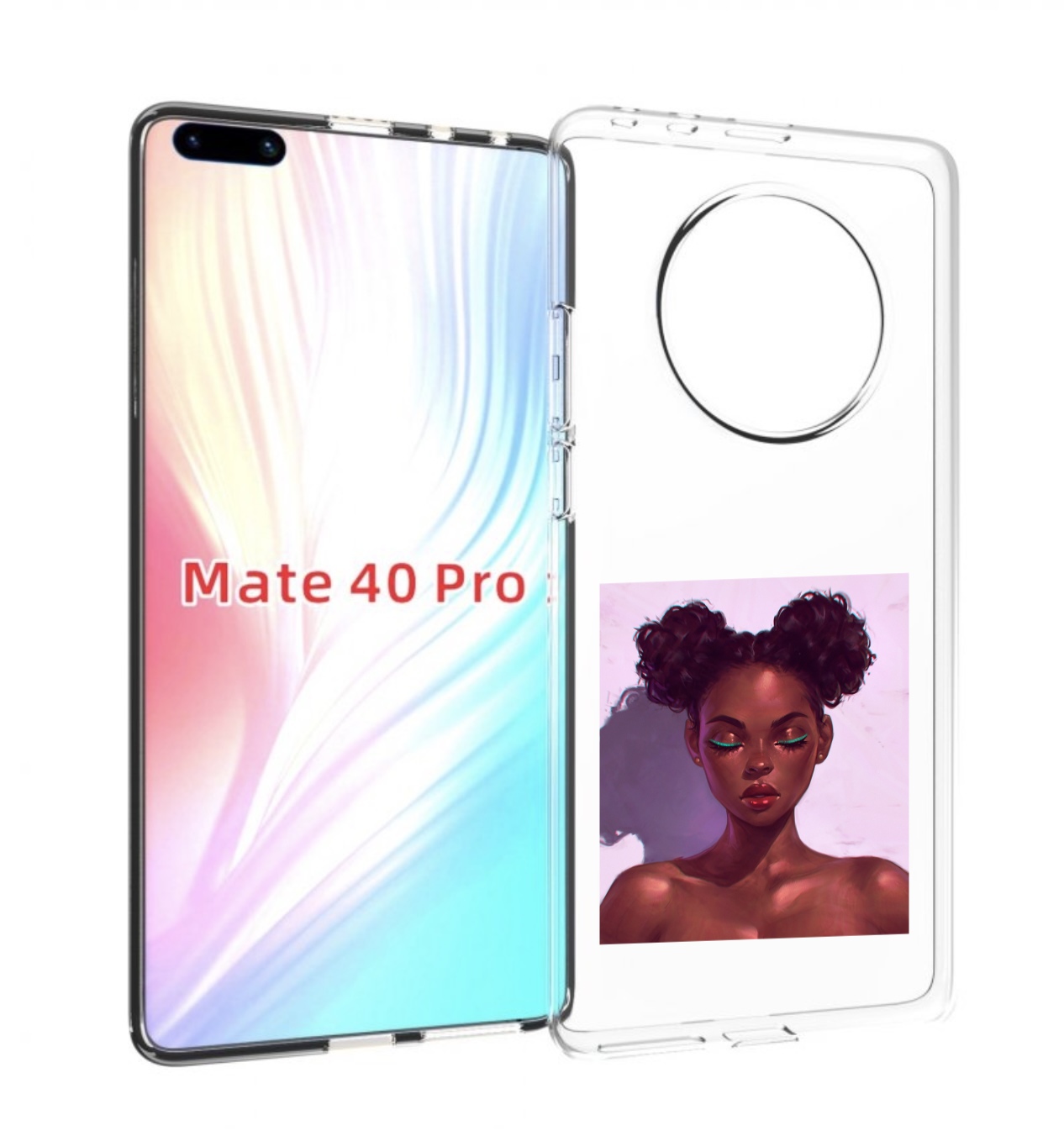 

Чехол MyPads зеленые-стрелки женский для Huawei Mate 40 Pro (NOH-NX9), Прозрачный, Tocco