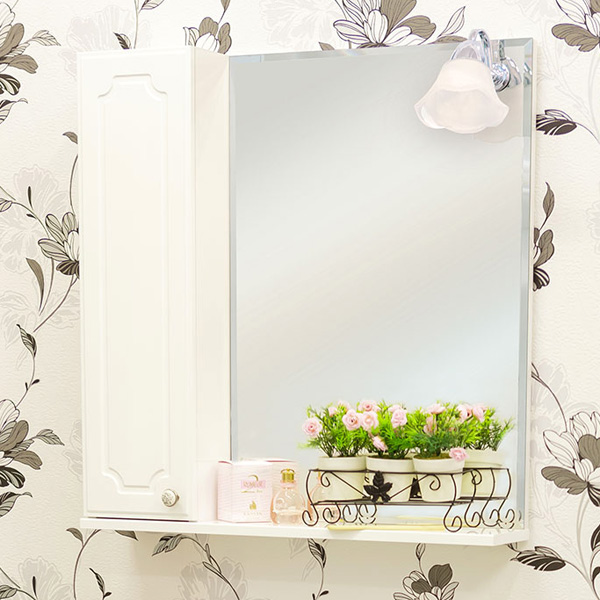 

Sanflor Зеркало-шкаф Sanflor Ксения 70 L, Белый, Ксения