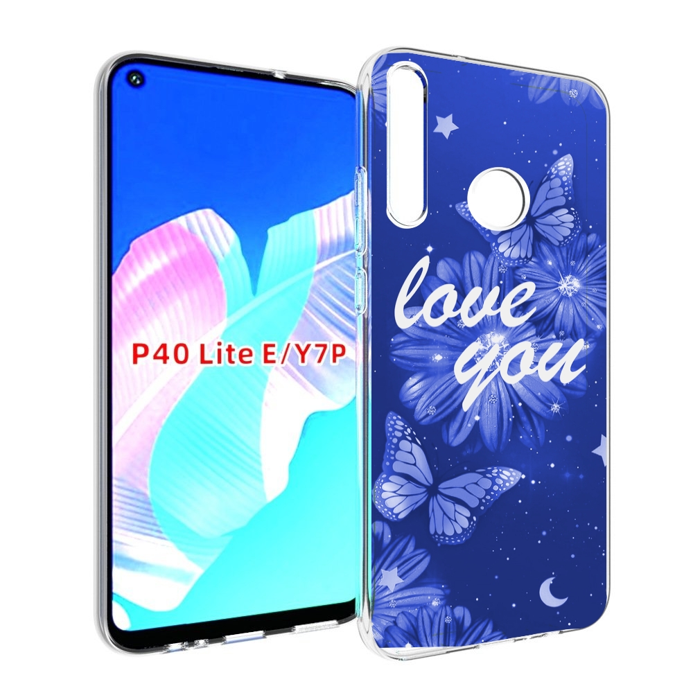 

Чехол бампер MyPads Люблю-тебя-с-бабочками для Huawei P40 Lite E, Прозрачный, Tocco
