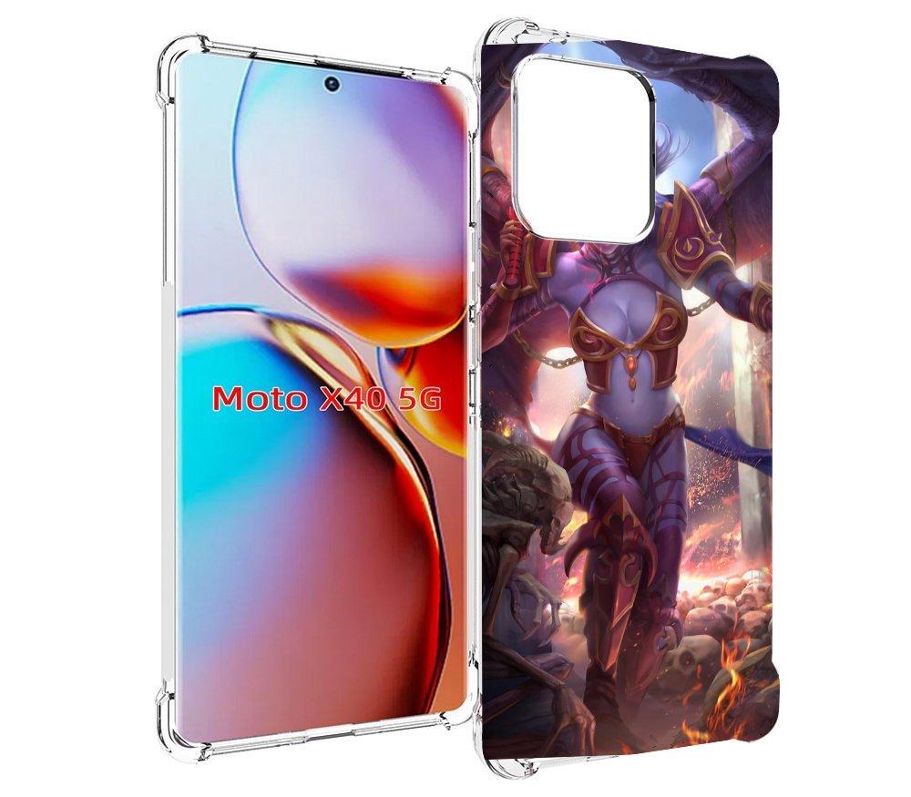 

Чехол MyPads queen of pain dota 2 для Motorola Moto X40, Прозрачный, Tocco
