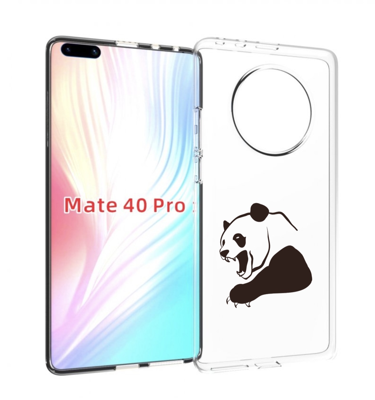 

Чехол MyPads злая-панда для Huawei Mate 40 Pro (NOH-NX9), Прозрачный, Tocco