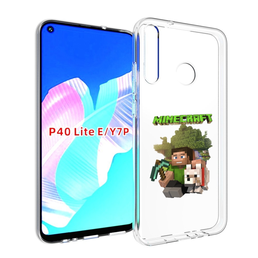 Чехол бампер MyPads Майнкрафт детский для Huawei P40 Lite E