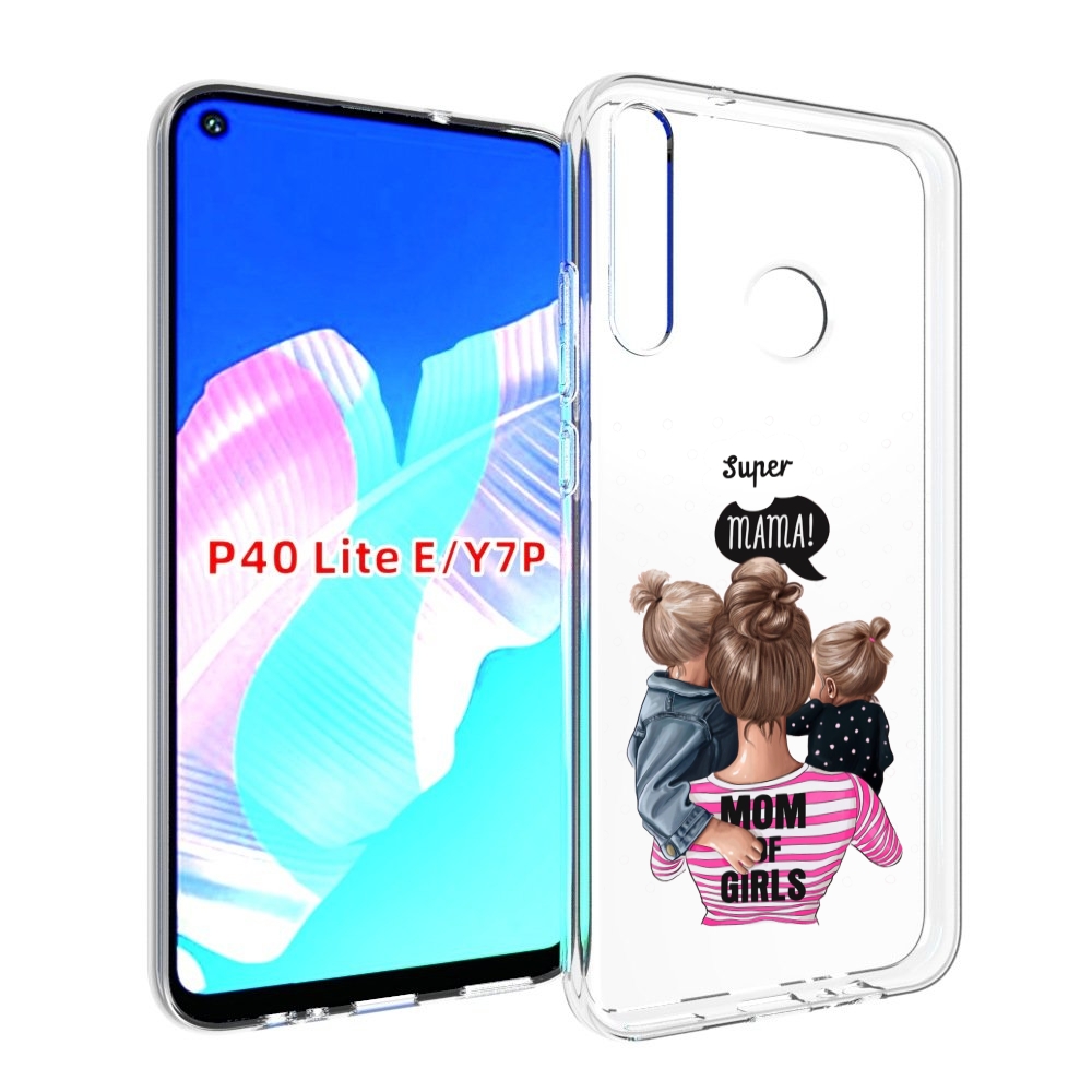 

Чехол бампер MyPads Мама-девочек женский для Huawei P40 Lite E, Прозрачный, Tocco