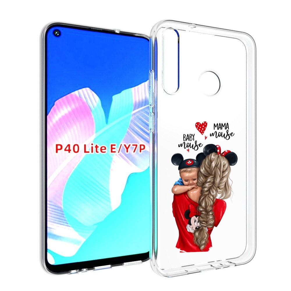 

Чехол бампер MyPads Мама-маус женский для Huawei P40 Lite E, Прозрачный, Tocco