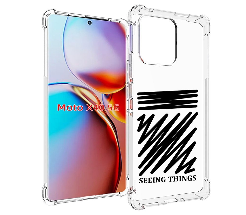 

Чехол MyPads seeing-things для Motorola Moto X40, Прозрачный, Tocco