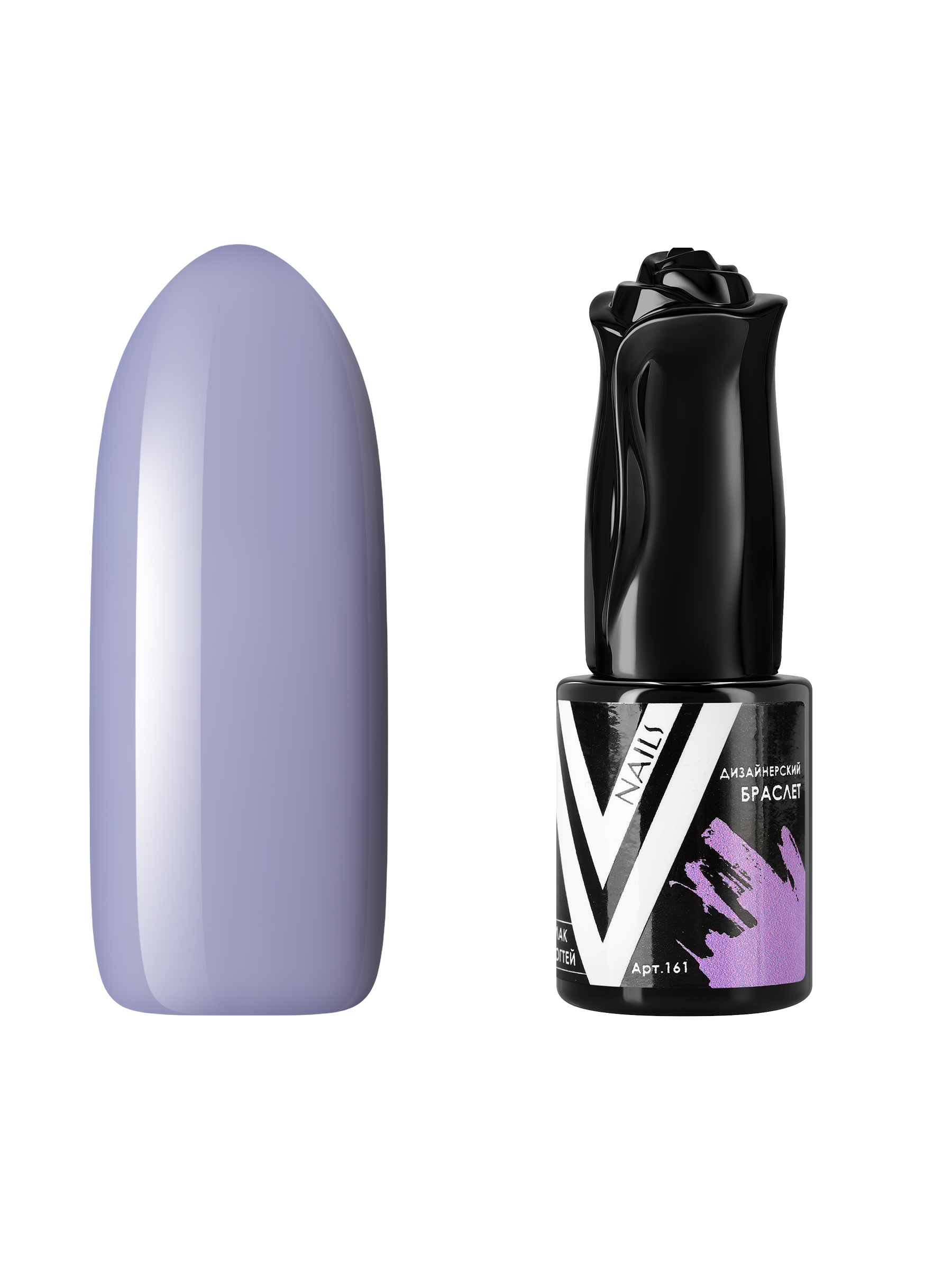 Гель-лак для ногтей Vogue Nails пыльный плотный пастельный приглушенный, сиреневый, 10 мл
