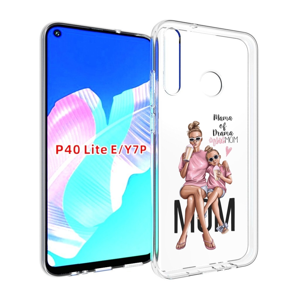 

Чехол бампер MyPads Мама-мечты женский для Huawei P40 Lite E, Прозрачный, Tocco