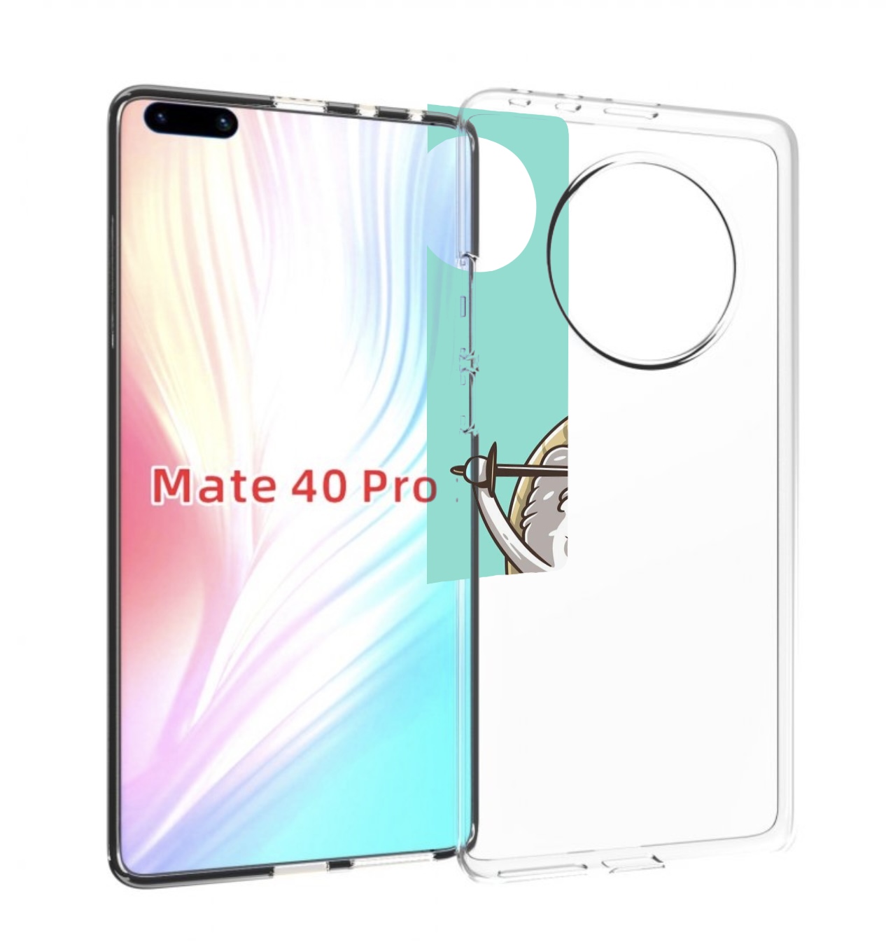 

Чехол MyPads злой суши детский для Huawei Mate 40 Pro (NOH-NX9), Прозрачный, Tocco