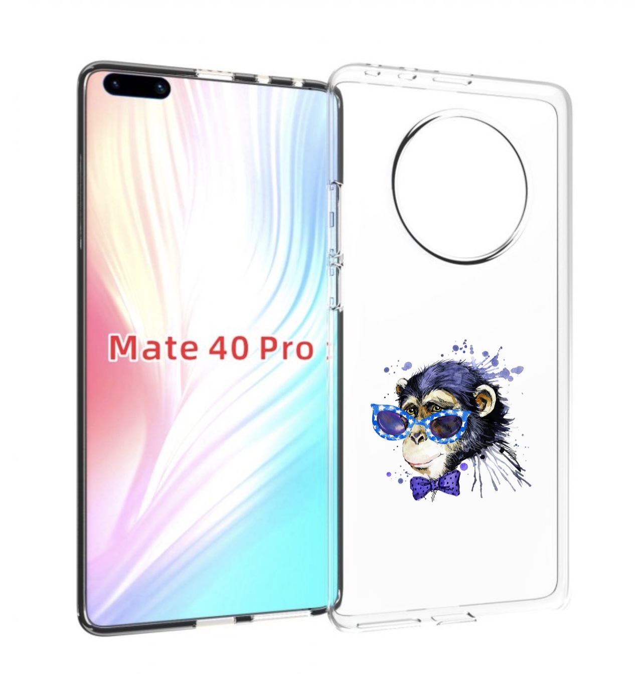 

Чехол MyPads акварельная обезьяна для Huawei Mate 40 Pro (NOH-NX9), Прозрачный, Tocco