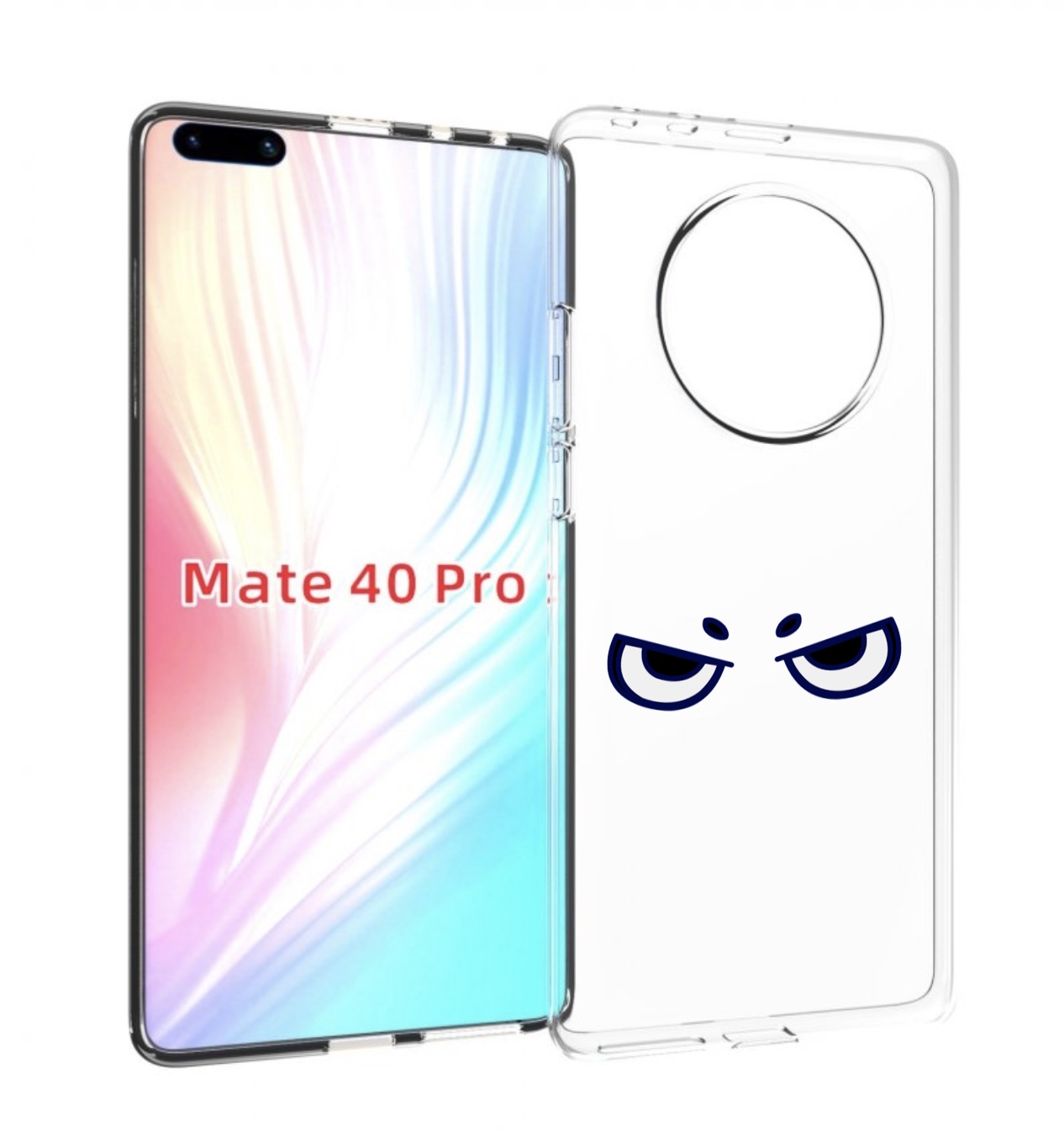 

Чехол MyPads злые-глазки для Huawei Mate 40 Pro (NOH-NX9), Прозрачный, Tocco