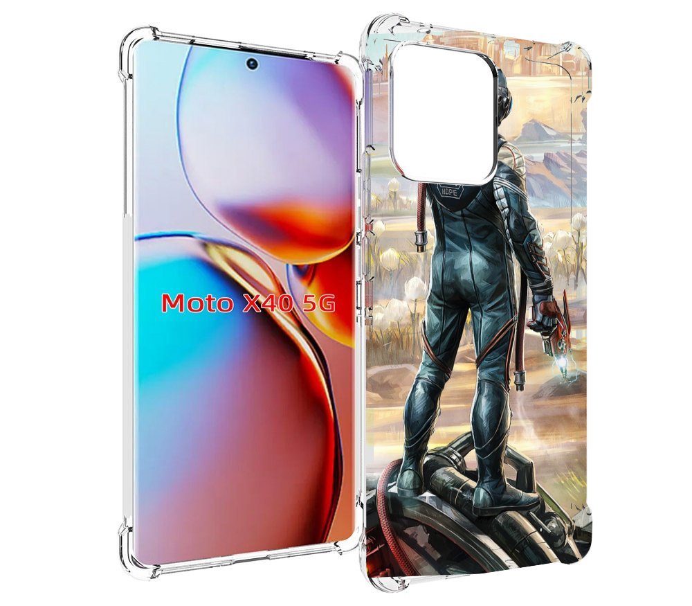 

Чехол MyPads the-outer-worlds для Motorola Moto X40, Прозрачный, Tocco