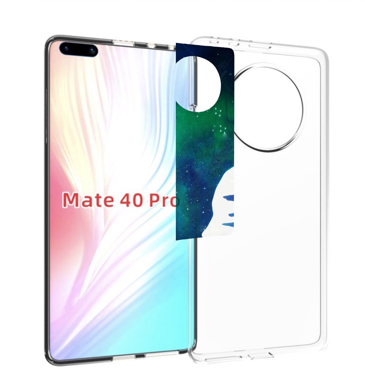 Чехол MyPads знак зодиака близнецы 6 для Huawei Mate 40 Pro (NOH-NX9)