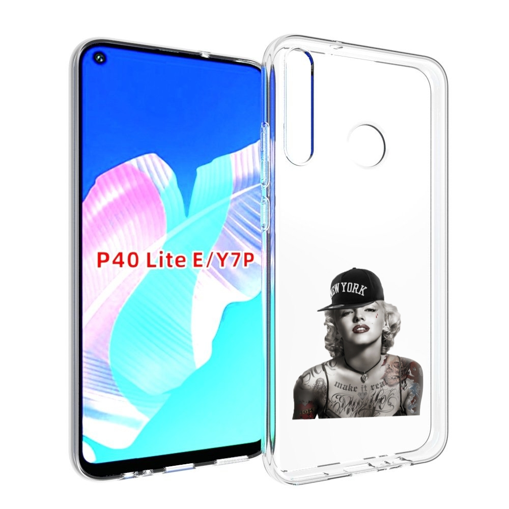 

Чехол бампер MyPads Мерлин Монро с тату женский для Huawei P40 L, Прозрачный, Tocco
