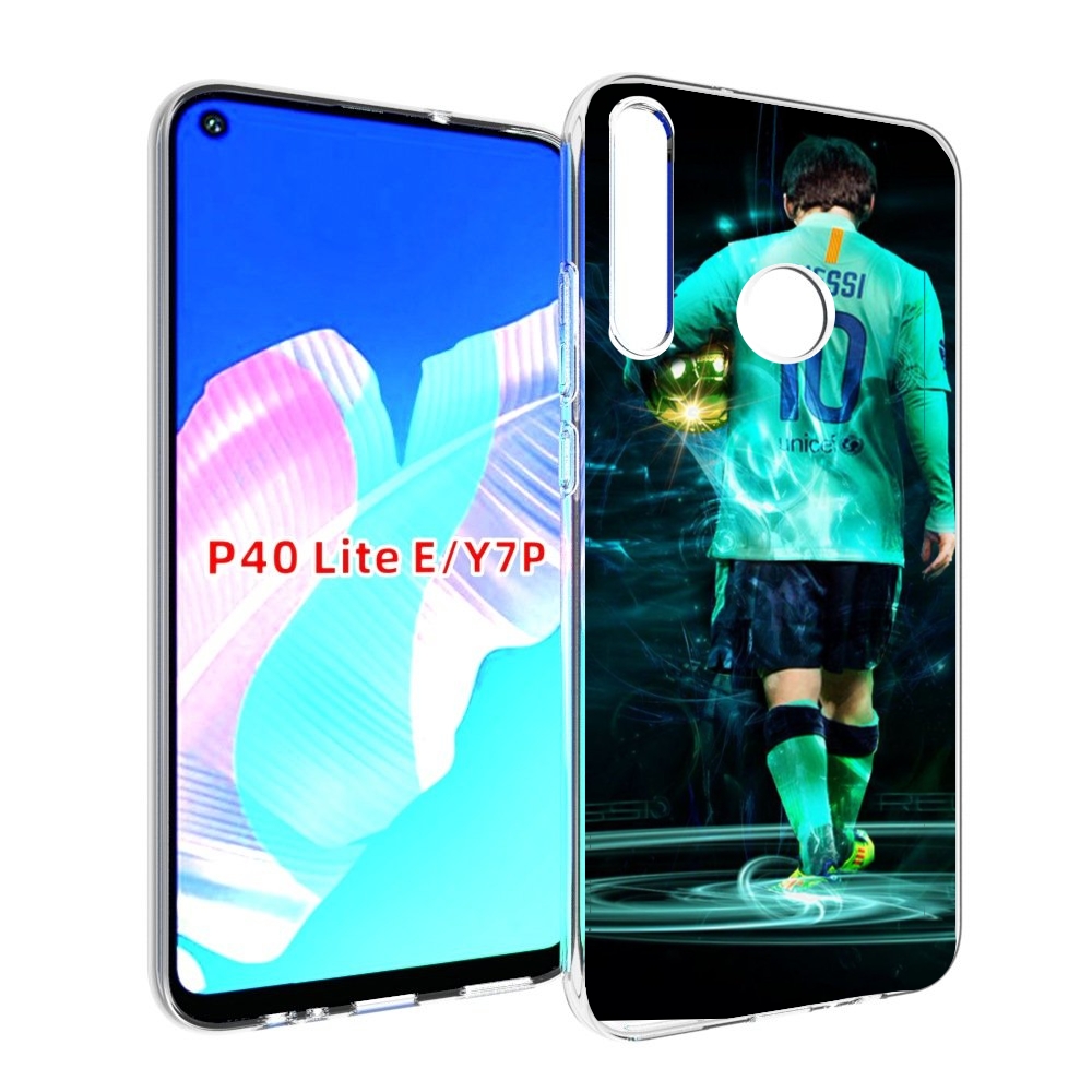 

Чехол бампер MyPads Месси мужской для Huawei P40 Lite E, Прозрачный, Tocco