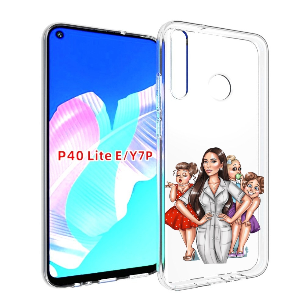 Чехол бампер MyPads Милые-дамы женский для Huawei P40 Lite E