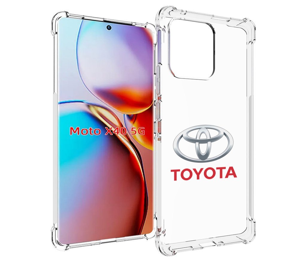 

Чехол MyPads toyota-тоиота-4 мужской для Motorola Moto X40, Прозрачный, Tocco