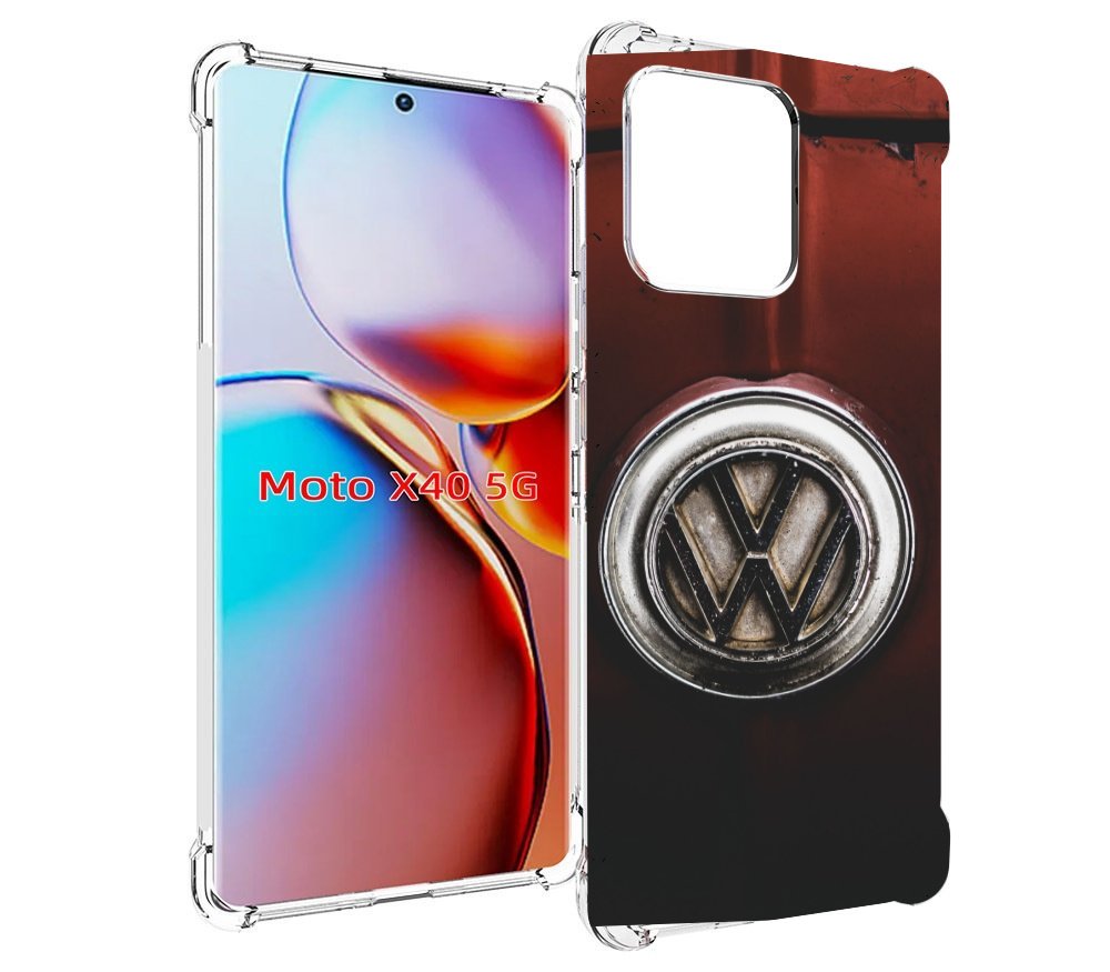 

Чехол MyPads volkwagen фольскваген 1 мужской для Motorola Moto X40, Прозрачный, Tocco