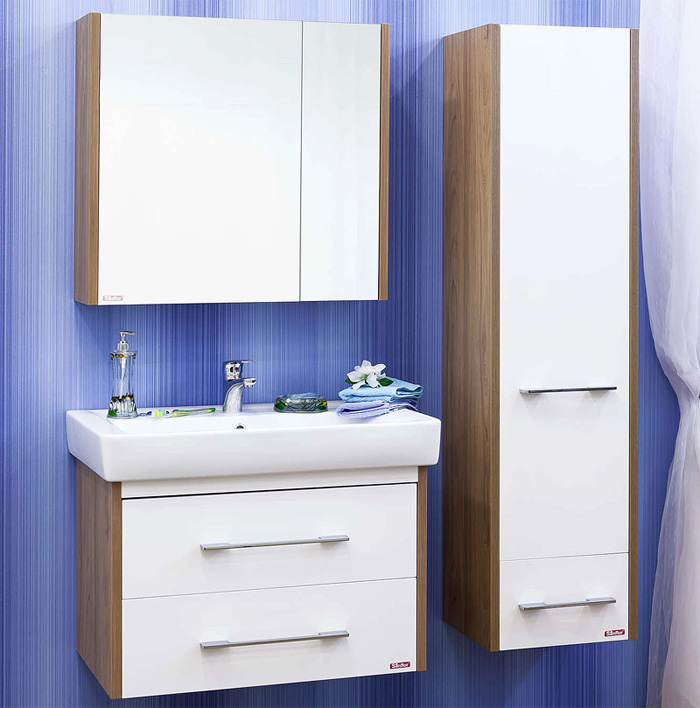 

Sanflor Мебель для ванной Sanflor Ларго 2 80 вяз швейцарский, белая
