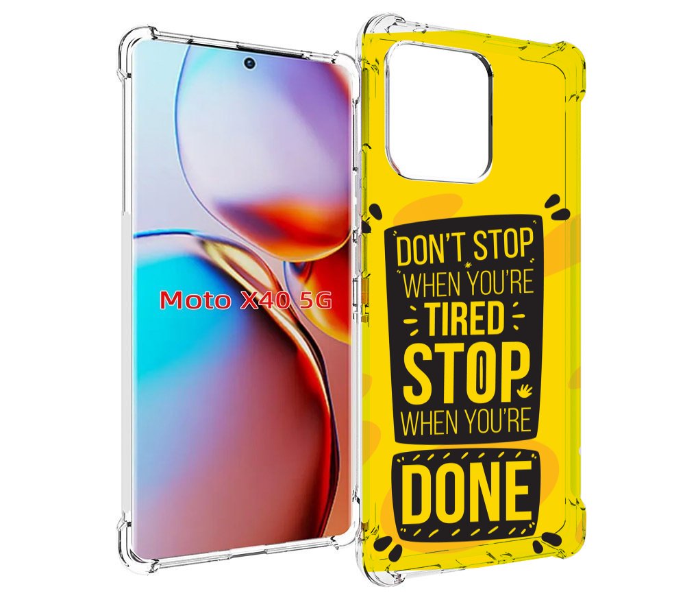 

Чехол MyPads yellow-done для Motorola Moto X40, Прозрачный, Tocco
