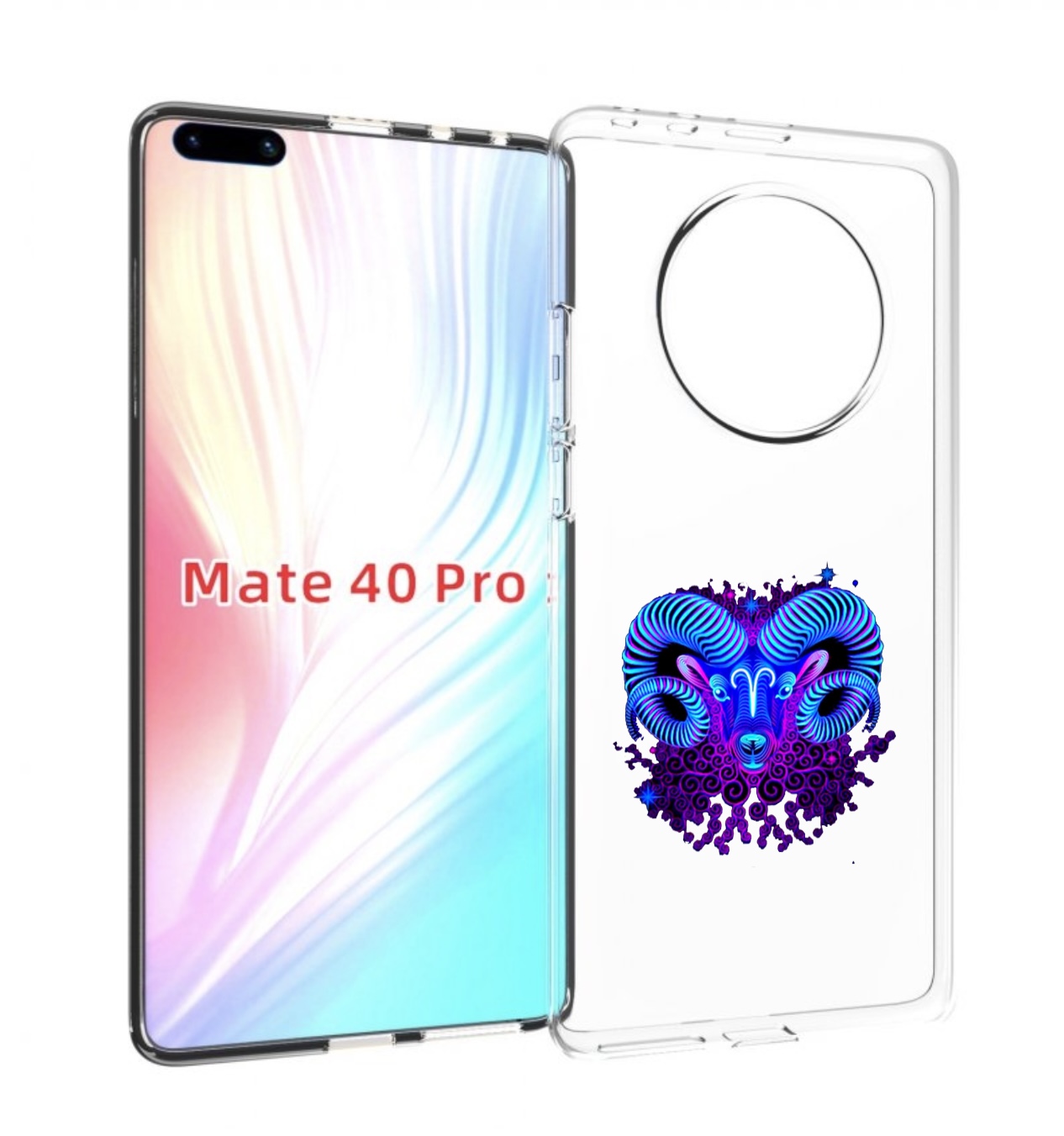 

Чехол MyPads знак зодиака овен 2 для Huawei Mate 40 Pro (NOH-NX9), Прозрачный, Tocco