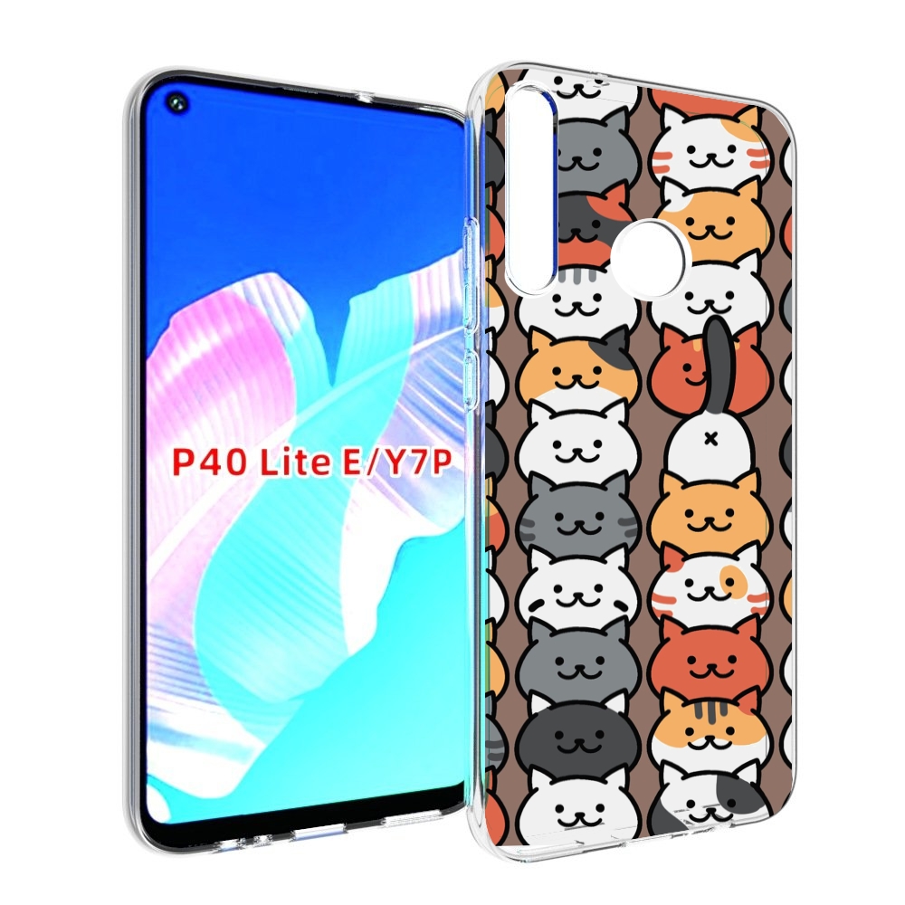 

Чехол бампер MyPads Найди-кота для Huawei P40 Lite E, Прозрачный, Tocco