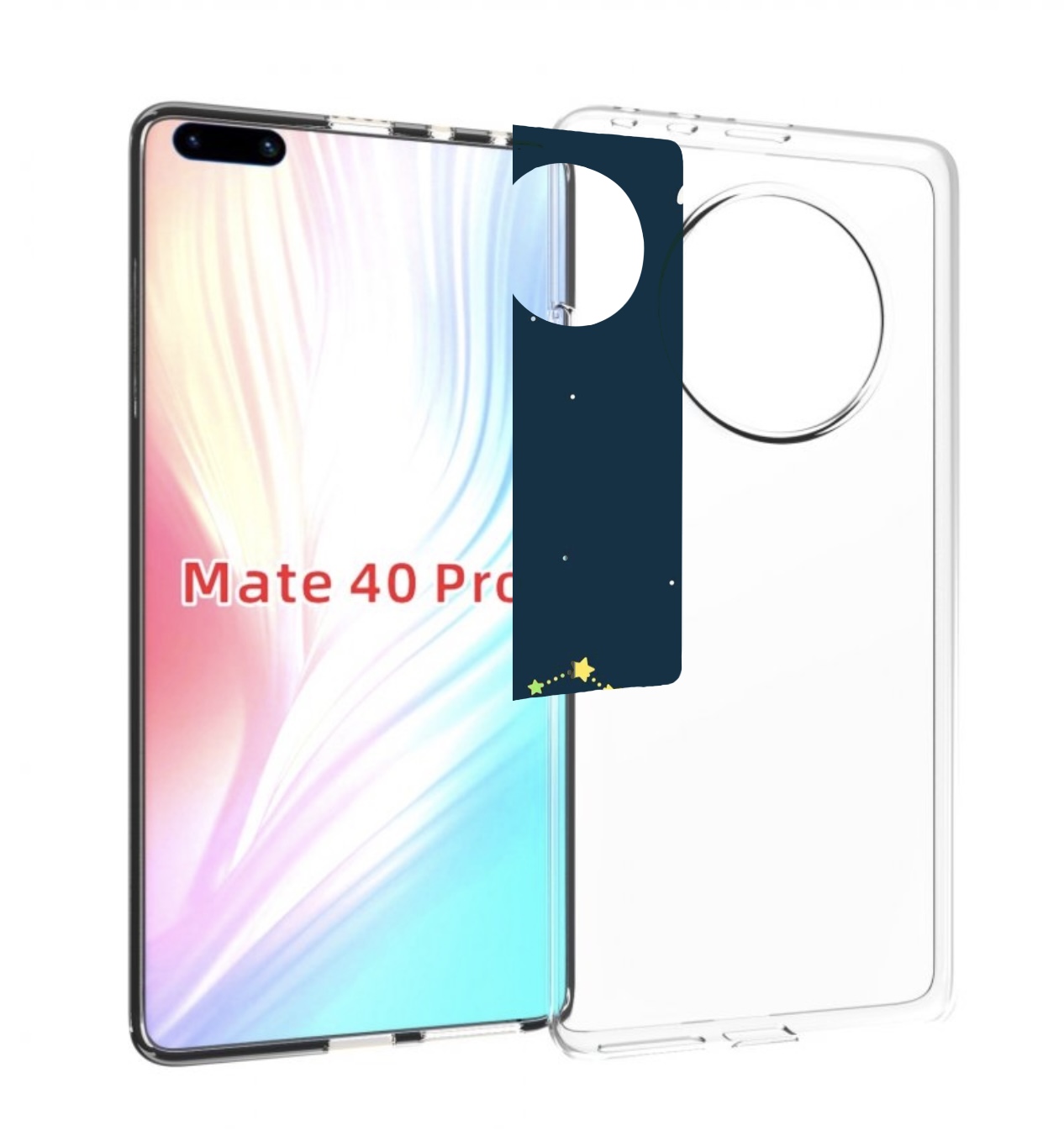 

Чехол MyPads знак зодиака скорпион 1 для Huawei Mate 40 Pro (NOH-NX9), Прозрачный, Tocco