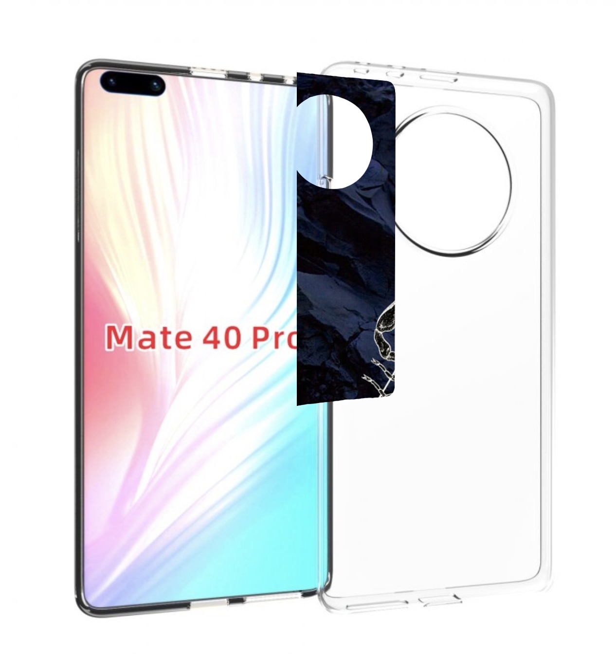 

Чехол MyPads знак зодиака скорпион 3 для Huawei Mate 40 Pro (NOH-NX9), Прозрачный, Tocco