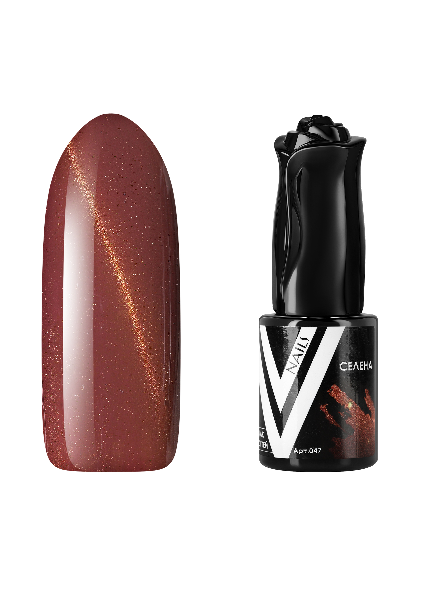 

Гель-лак с перламутром Vogue Nails кошачий глаз магнитный плотный, коричневый, 10 мл