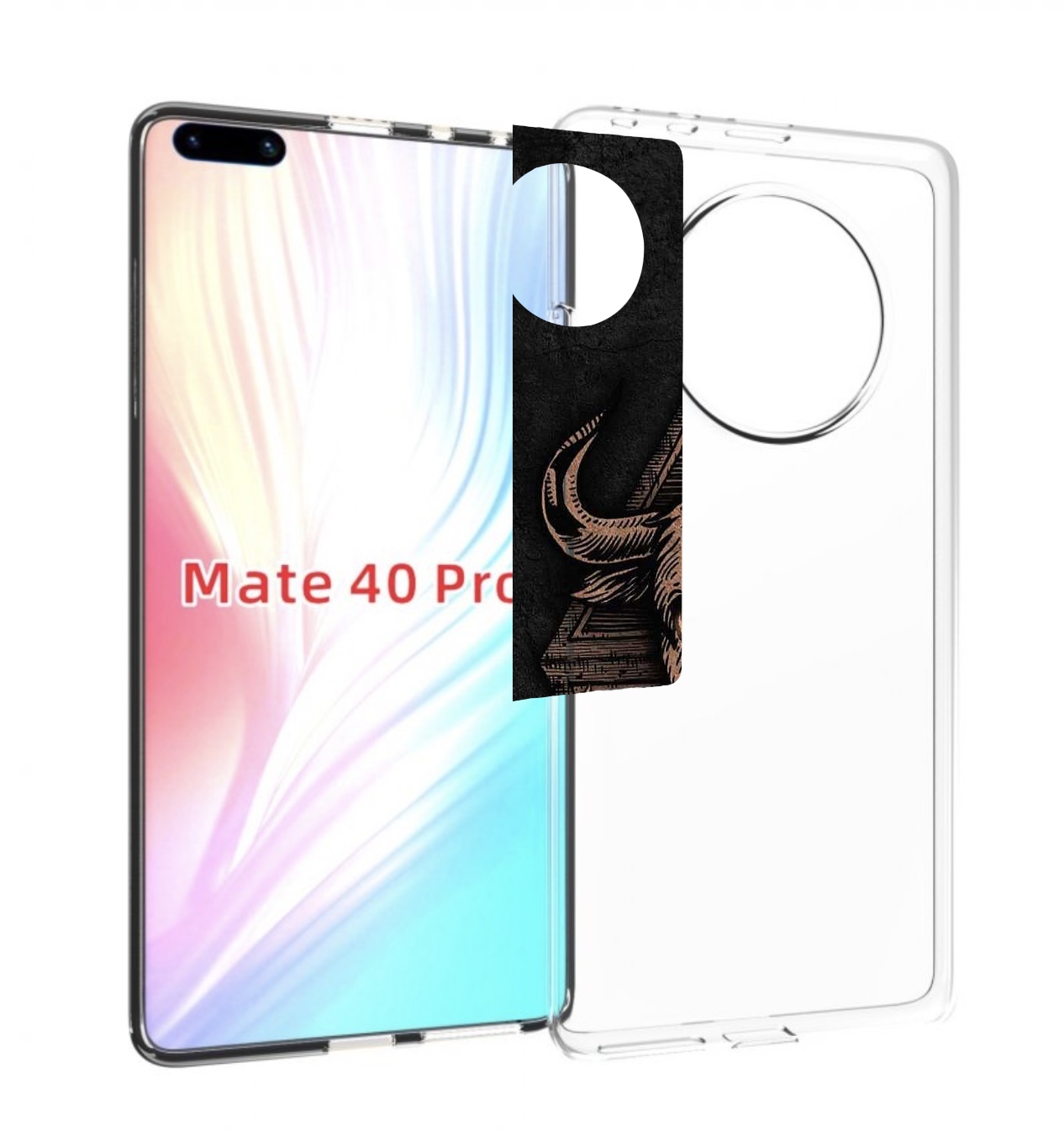 

Чехол MyPads знак зодиака телец 2 для Huawei Mate 40 Pro (NOH-NX9), Прозрачный, Tocco