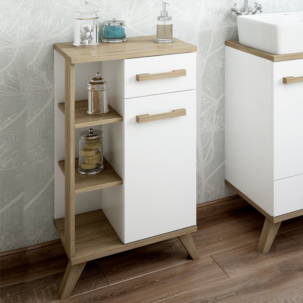 

Sanflor Тумба Sanflor Ингрид 50 швейцарский вяз, белая
