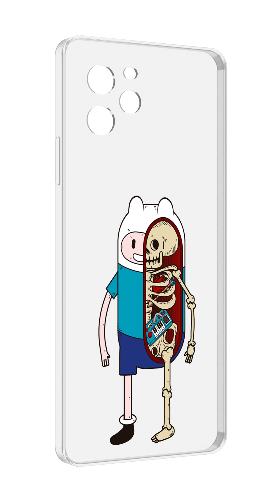 

Чехол MyPads Финн скелет для Huawei Nova Y61 / Huawei Enjoy 50z, Прозрачный, Tocco