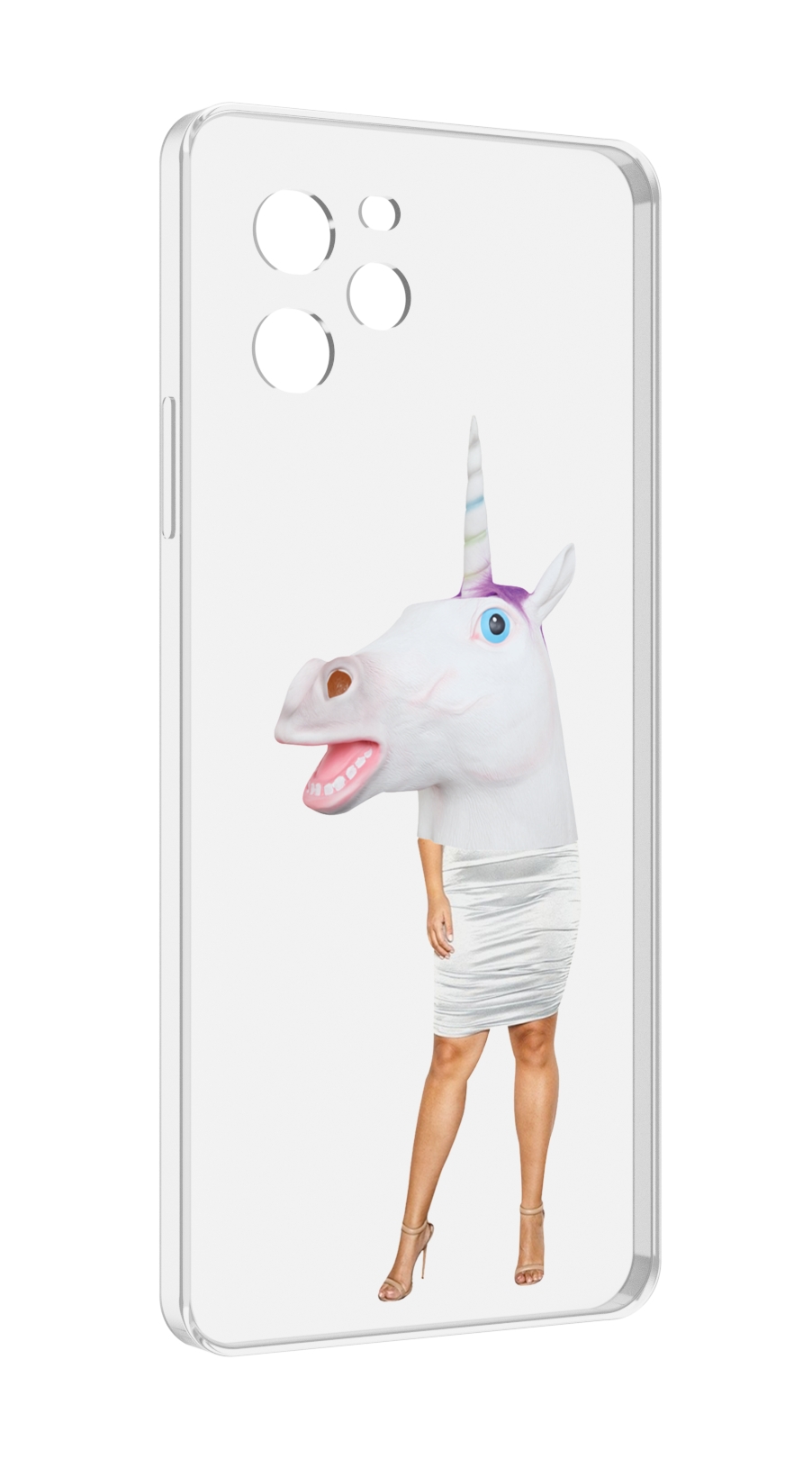 

Чехол MyPads голова-единорога для Huawei Nova Y61 / Huawei Enjoy 50z, Прозрачный, Tocco