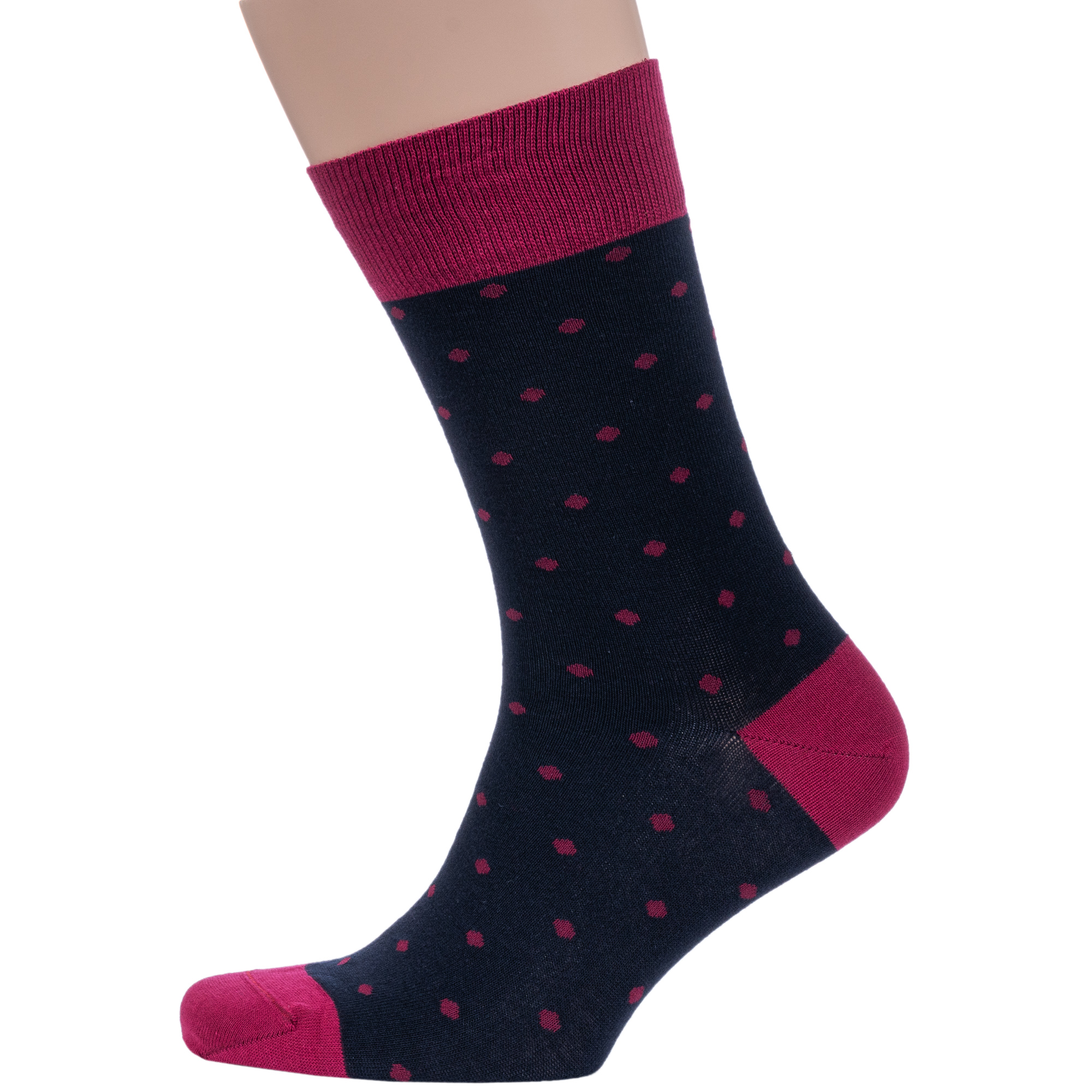 

Носки мужские Grinston socks 18D1 бордовые 25, Бордовый, 18D1